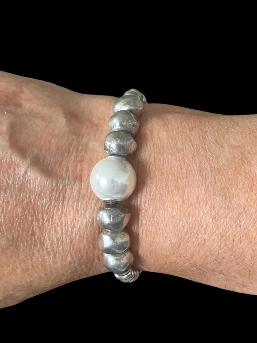 UNO DE 50 Stamped Retired Bracelet “The Desert PEARL